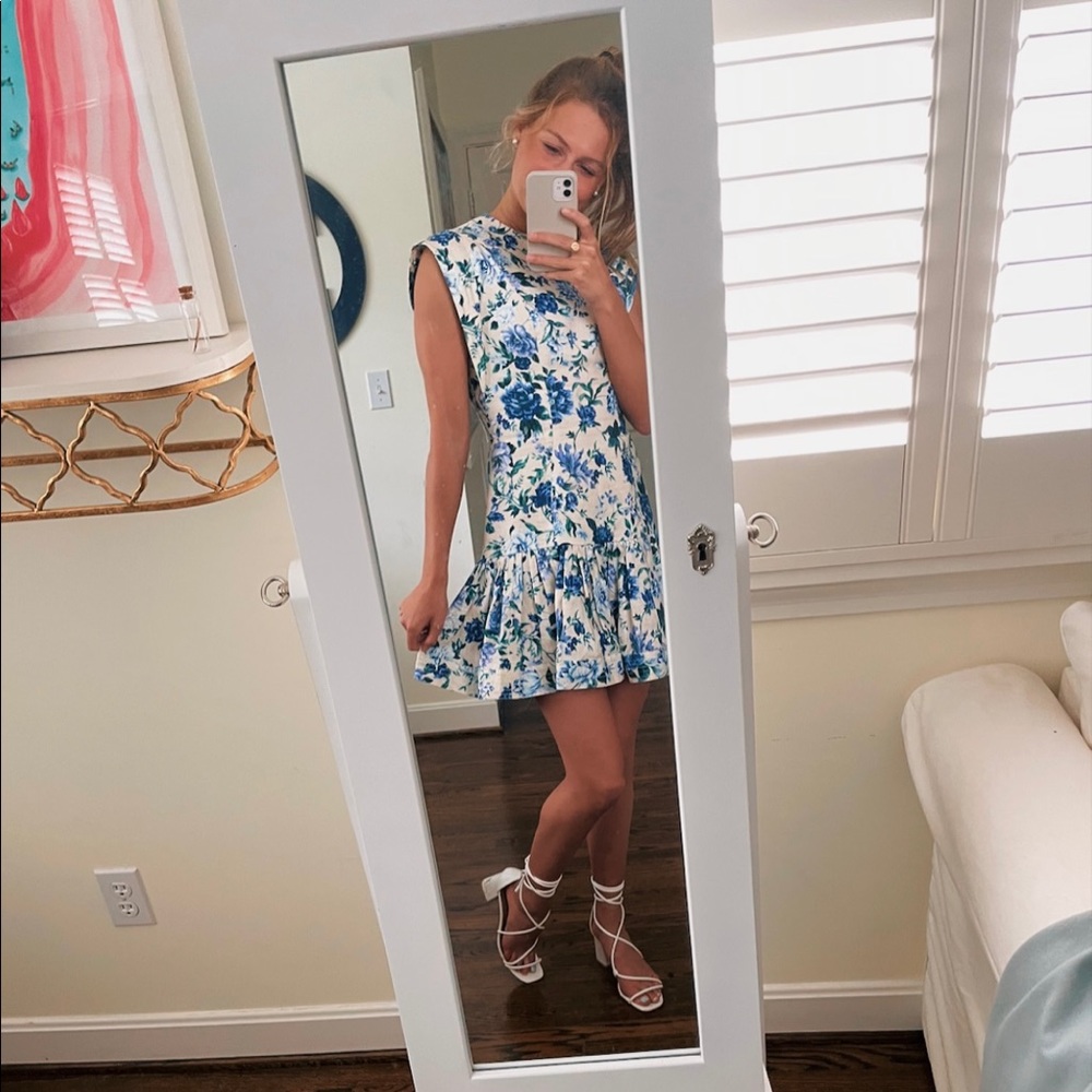 Zimmerman blue floral dress size 1 worn once
